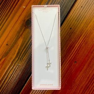 Adjustable Double Cross Necklace
